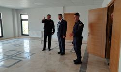 Kaymakam Ulu, yeni jandarma komutanlığı binasında incelemelerde bulundu