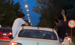Eskişehir'de tehlikeli yolculuk pes dedirtti!