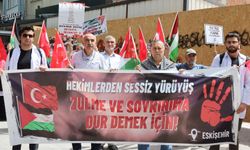 Eskişehir'de Filistin için 'sessiz' yürüyüş
