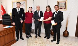 Genç kalemlerden İl Milli Eğitim Müdürüne söyleşi ziyareti