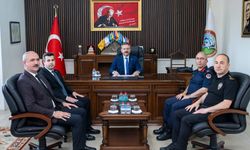 Vali Aksoy ve Kaymakam Öztürk buluştu