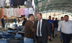 Başkan Hamamcı Kaplı Pazaryeri'nde vatandaşlarla buluştu