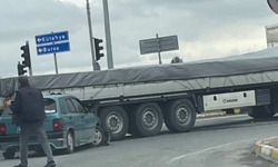Eskişehir OSB girişinde tır kazası
