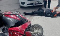Eskişehir'de otomobille çarpışan motokurye yaralandı