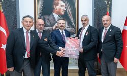 Şehit Aileleri ve Gaziler Derneği'nden Eskişehir Valisi Hüseyin Aksoy’a ziyaret