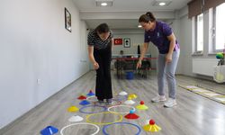 Tepebaşı'nda özel bireyler hem spor yapıyor hem eğleniyor