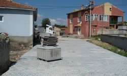 Sivrihisar’da kilit taş yol çalışmaları başladı