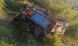 Kontrolden çıkan patpat uçurumdan uçtu: 3 yaralı