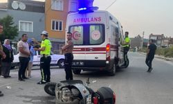 Kütahya'da otomobil ve motosiklet çarpıştı: 1 yaralı!