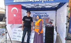AK Parti Odunpazarı Kadın Kolları üyelik çadırlarıyla sahada