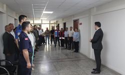 Kaymakam Orhan, personelle bayramlaştı