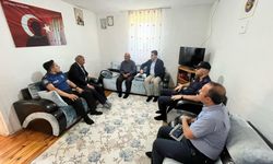 Kaymakam Baz, bayram öncesi şehit ve gazi aileleri ile bir araya geldi
