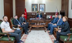 Karayolları 4. Bölge Müdürlüğü heyetinden Vali Hüseyin Aksoy’a ziyaret