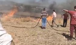 Komşuda çıkan yangın büyümeden söndürüldü