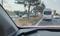 Eskişehir Çevre Yolunda kaza: Yol trafiğe kapandı