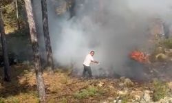Orman yangını yeniden alevlendi: Vatandaş müdahale etti