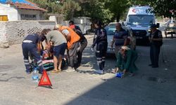Eskişehir'in göbeğinde kaza: Kurye hastaneye kaldırıldı!