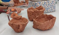 Eskişehir'de minikler seramikle hayal güçlerini geliştirdi