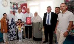 Bakan Yerlikaya Şehit Özel Harekat Polisi'nin baba ocağını ziyaret etti