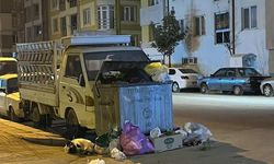 Sütlüce Mahallesi'nde konteyner çöpe doldu taştı