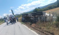 Komşuda beton mikseri devrildi: 1 yaralı