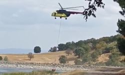 Komşuda yıldırım düşmesi sonucu çıkan orman yangını söndürüldü