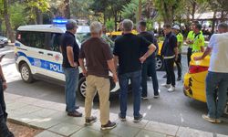 Eskişehir’de taksi durağında gergin anlar: Polis müdahale etti