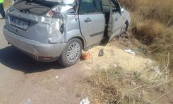 Emirdağ'da kontrolden çıkan otomobil kaza yaptı: 4 yaralı