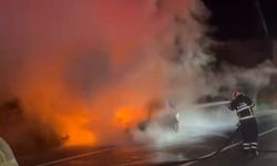 Eskişehir karayolunda alevler yükseldi!