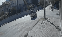 Komşuda can alan kaza güvenlik kamerasına yansıdı