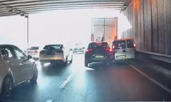 Eskişehir'de sabırsız sürücü kaza yaptı: O anlar kameralara yansıdı