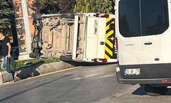 Eskişehir'de okul servisi devrildi
