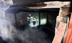 Marangoz atölyesinde yangın: Alevler bir anda büyüdü