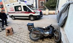 Komşuda ticari araç ile motosiklet çarpıştı: 1 yaralı