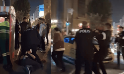 Eskişehir'de gece saatlerinde ortalık karıştı: Tekmeler havada uçtu