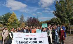 Eskişehir'de sağlıklı yaşam için yürüdüler