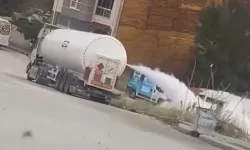 Arıza yapan gaz tankerinden tehlikeli çözüm: Gazı yola boşlattı
