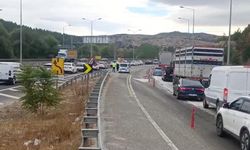 Eskişehir yolunda tek şerit uygulaması: Sürücülerden sabırlı olmaları istendi!