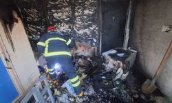 Komşuda ev yangını korkuttu