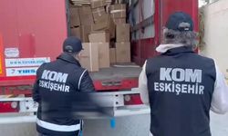Eskişehir'de tırdan 7 milyon TL'lik sahte ürün çıktı: Polis suçüstü yakaladı