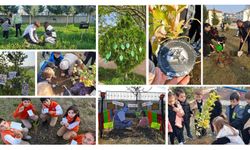 81 ilde aynı anda gerçekleşti: Okullarda Atatürk için fidanlar toprakla buluştu