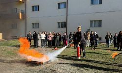 Eskişehir'de yurt personeline yangın eğitimi verildi
