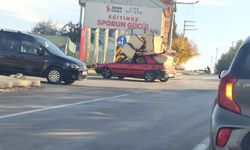 Eskişehir'de tehlikeli yolculuk kameralara yansıdı