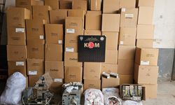 Komşuda 688 bin 640 adet makaron ele geçirildi