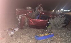 Komşuda takla aran aracın sürücüsü hayatını kaybetti