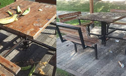 Eskişehir'de duyarsız vatandaşlar parkı çöplüğe çevirdi