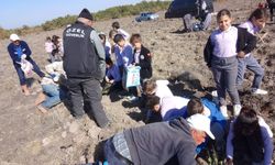 Eskişehir'de öğrenciler lavanta fidelerini toprakla buluşturdu