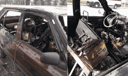 Eskişehir'de otomobil alev alev yandı: Küle döndü