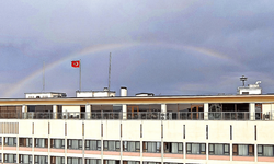 Eskişehir'de yağmur sonrası çıkan gökkuşağı mest etti