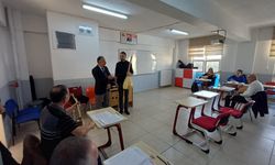 Tepebaşı İlçe Milli Eğitim Müdürü Faideci’den Halk Eğitim Merkezi’ne atölye ziyareti